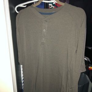 Duluth 1/4 button up T shirt.